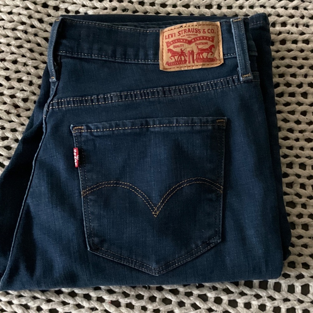 Levi's Women’s Boot Cut Jeans — Dark Blue Denim